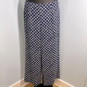 Talbots Wide Leg Navy/White Pant